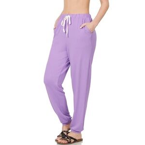 Lavender French Terry Joggers